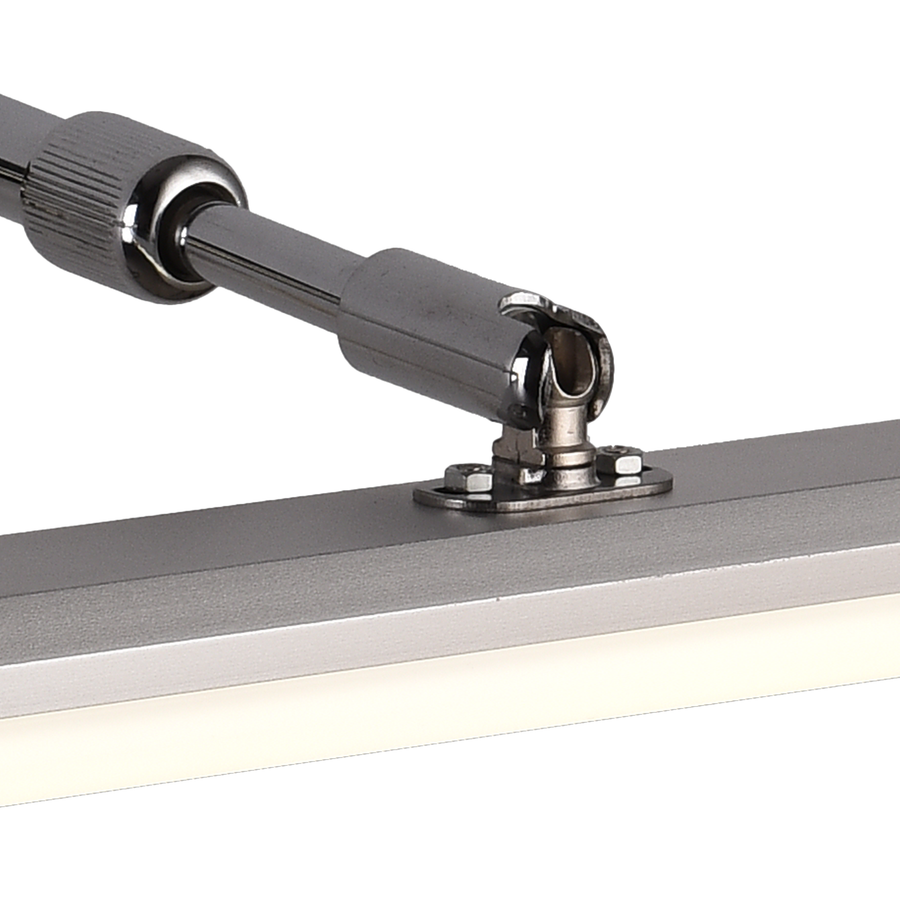 Kúpeľňové LED nástenné svietidlo, BALATON, 11W, lineárne, neutrálne svetlo, lesklý chróm