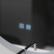 Organické LED zrkadlo 80x60cm - Fluido Touch Deframe Dunable System