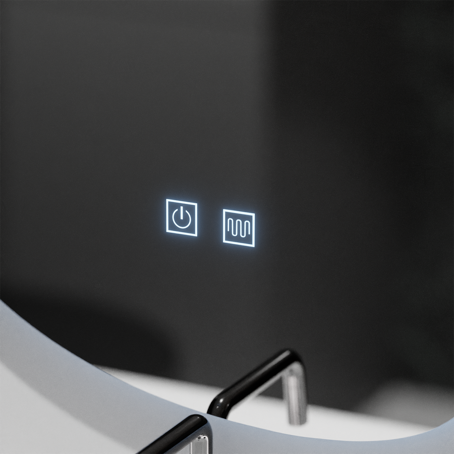 Organické LED zrkadlo 80x60cm, Fluido Touch, Demister System, Stmievateľné