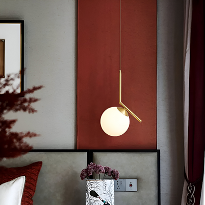 Luster LOFT Haven, 1x E27, zlatá biela, kov, nastaviteľná výška, moderný
