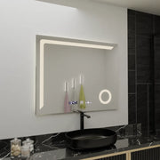 Zrkadlové obdĺžnikové obdĺžnikové 100x80cm presné pohybové močenie marcello demonting defrost a teplomer vlk kozmetika