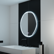 60 cm okrúhle LED zrkadlo - Spirallus Touch System Neznámy deaktivovanie