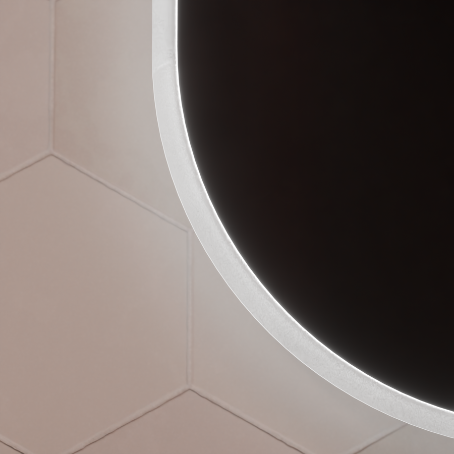 Oválne LED zrkadlo 50x80cm Llexort, Touch, Demister System, Stmievateľné