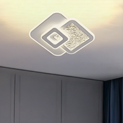 KOMPACTO 57W LED luster, 3 štvorce, studené/teplé/neutrálne svetlo, biely