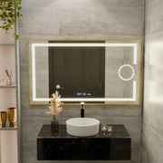 Zrkadlové obdĺžnikové obdĺžniky 50x70cm Eclat Motionglow Marcello Disping & Termeter Luba Cosmetica Dimabil