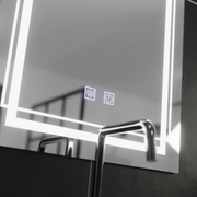 Zrkadlové LED obdĺžnikový obdĺžnik 50x70cm dotyk Koven deaktivujúci systém