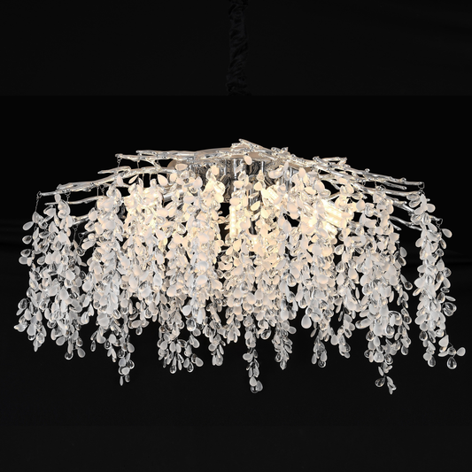 Krištáľový luster CC8080/D800CH, 9x E14, Priemer 49cm, Chróm