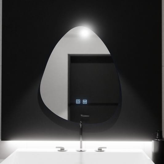 Organické LED zrkadlo 80x60cm, Fluido Touch, Demister System, Stmievateľné