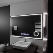 Zrkadlové obdĺžnikové obdĺžniky 120x80cm Souverain Motionglow Marcello Demonant Clock System a Smoble Cosmetic Terometer