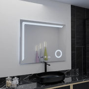 Zrkadlové obdĺžnikové obdĺžnikové 100x80cm presné pohybové močenie marcello demonting defrost a teplomer vlk kozmetika