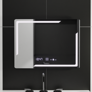 Zrkadlové obdĺžnikové obdĺžnikové 80x60cm Rayonment Motionglow Marcelow System Petrít v systéme a teplomer Daim