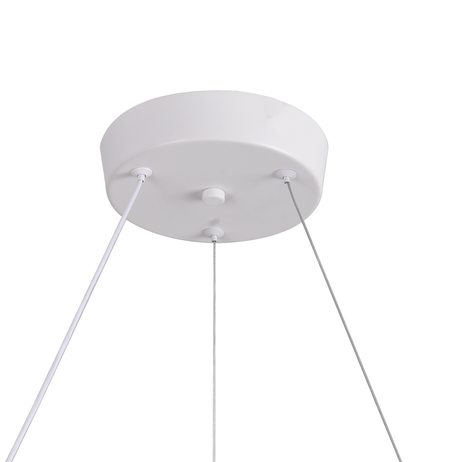 Lulus Led Prism Luminis, Crystal and Metal, 4 kruhy, smoiera, nastaviteľná výška, studené/teplé/neutrálne svetlo, luxusné osvetlenie