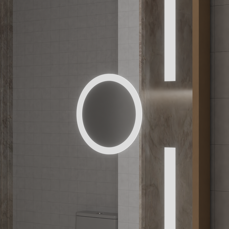 LED Motionglow Sensor Mirror Isabell s odmrazovacou funkciou rozmrazovania 120x80 cm teplé/studené/neutrálne stmievacie svetlo, ružový zlatý rámec, zbierka Marcello Fungi