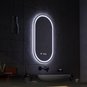 LED dotyk Wilhelm Mirror Defrition System, Clock and TEPELE 50X80 CM