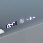Zrkadlo LED obdĺžnik 100x65cm Verite Royale Gold Motion Glow Glow Marcello Clock Defrition System a Smoteble Therometer