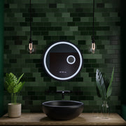 Round LED zrkadlové snímač Motionglow Micah Marcello 60 cm DESMANTICKÉ HODINY ZARIADENIE