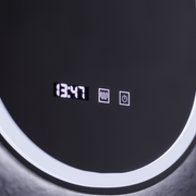 LED dotyk Wilhelm Mirror Defrition System, Clock and TEPELE 50X80 CM