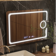 Zrkadlo LED obdĺžnikový obdĺžnik 120x80cm Eclat Motionglow Marcello Demontalling & Smoble Cosmetic Terometer Terometer