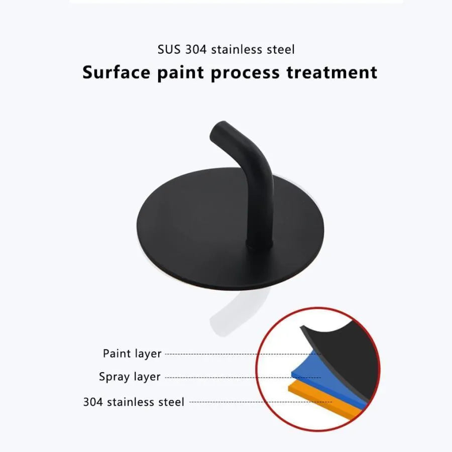 Čierny samostatný vešiak GJ651