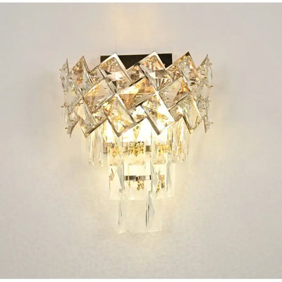 Lampa Alara Cristal 2x E27 Gold