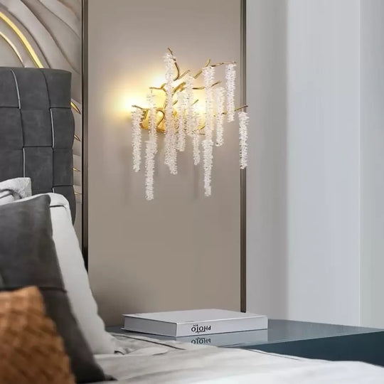 Nástenné svietidlo Cristal Chandler 3x G9 Gold Interiérové nástenné svietidlo Predvolený názov Alessandro Design