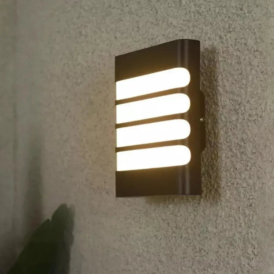 Vonkajšie nástenné svietidlo Raisa, 18W, 6000K, čierne