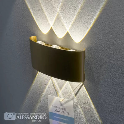 Fantázia Aplikujte exteriér a interiér LED, 6 zdrojov x 1w, IP65, kov, zlato, 3000K