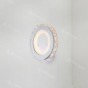 Naneste LED Borandis 20W, biela s chrómom, akrylom a kryštálom, studené/horúce/neutrálne svetlo