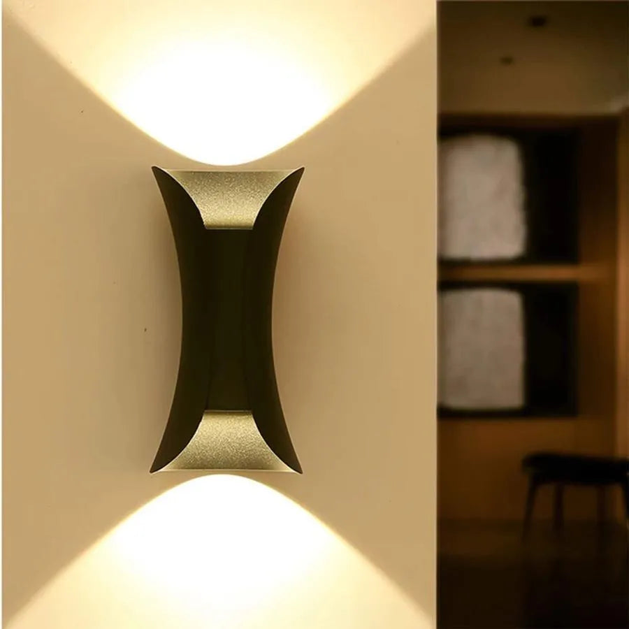 Aplikujte exteriér LED HEBA, 10W IP65, kov, čierny