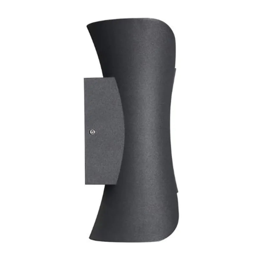 Aplikujte exteriér LED HEBA, 10W IP65, kov, čierny