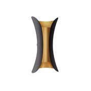 Aplikujte exteriér LED Pauline, 10W, kov, čierny a zlato