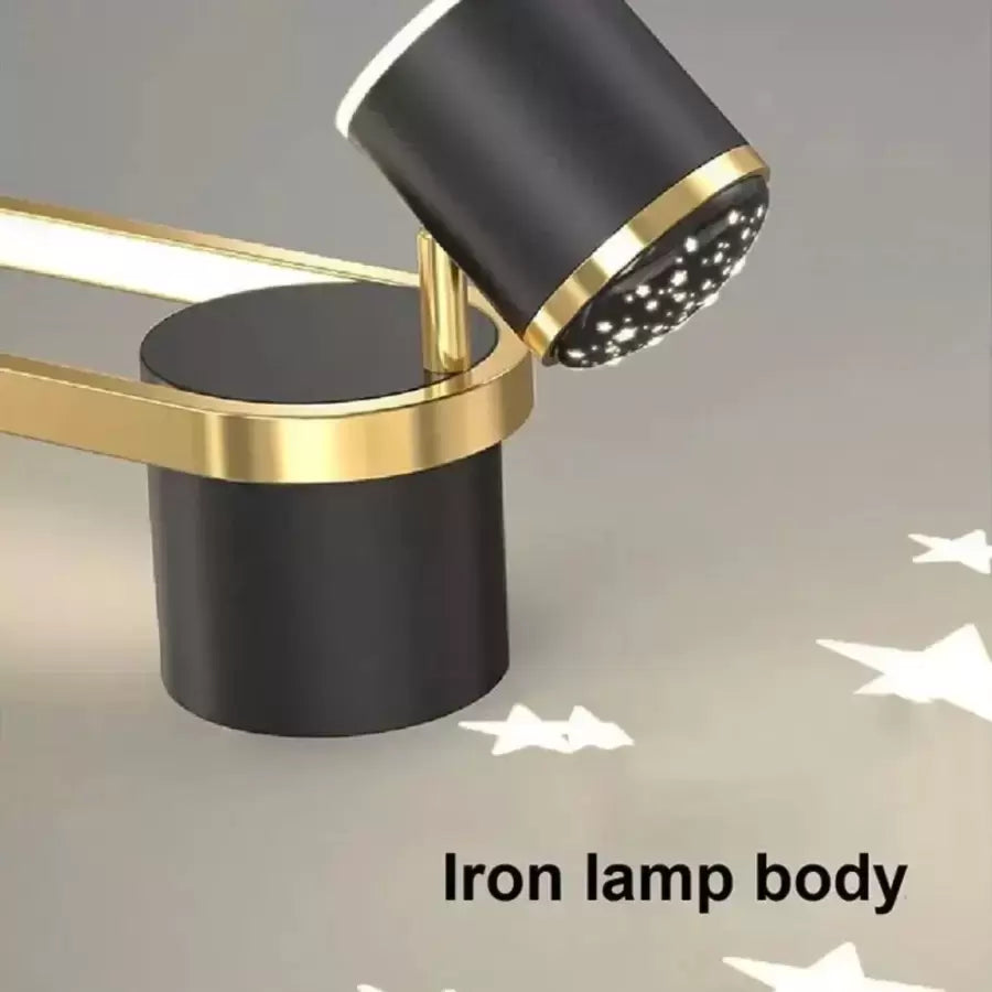 Aplikujte LED Hayden 20W čierne zlato