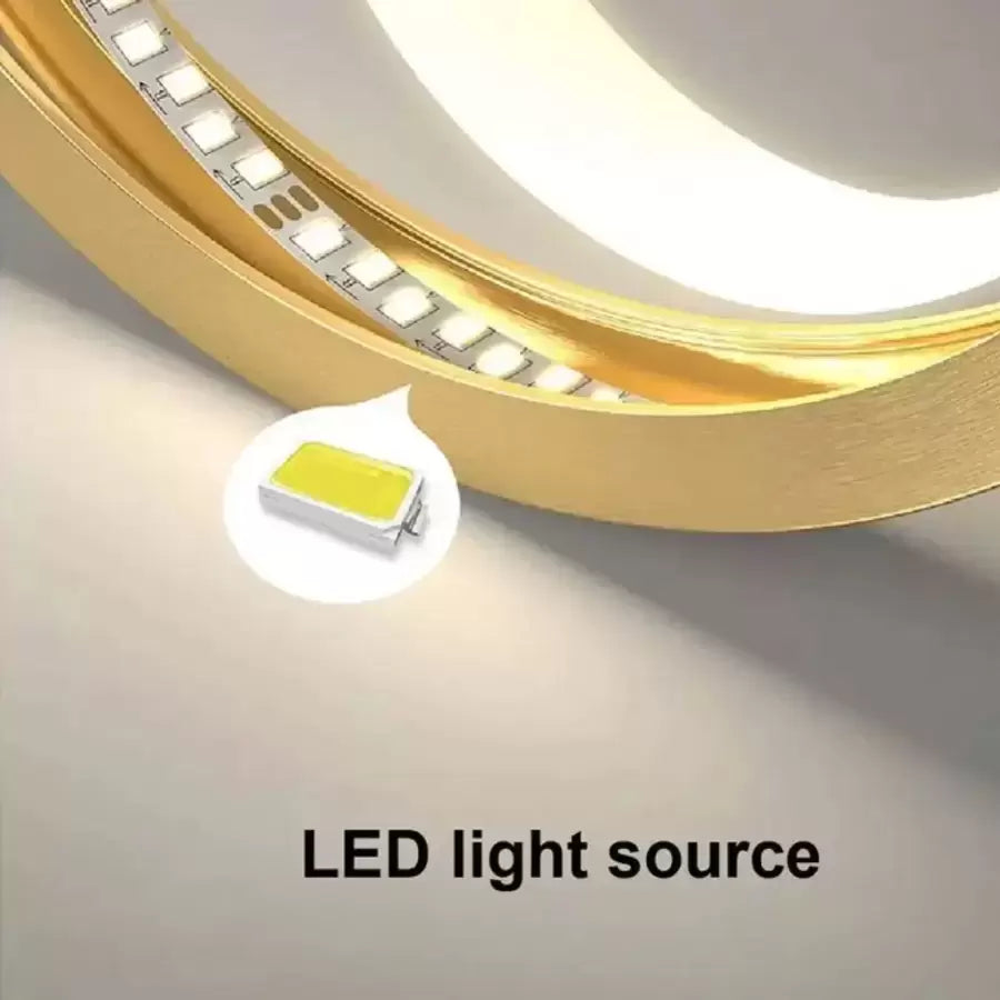 Aplikujte LED Hayden 20W čierne zlato