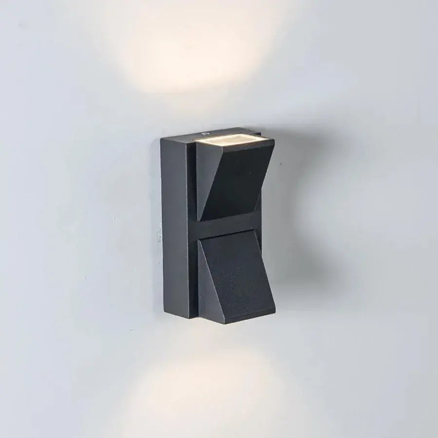 Aplikujte exteriérový šarlátový LED, 6W, čierna, 3000K