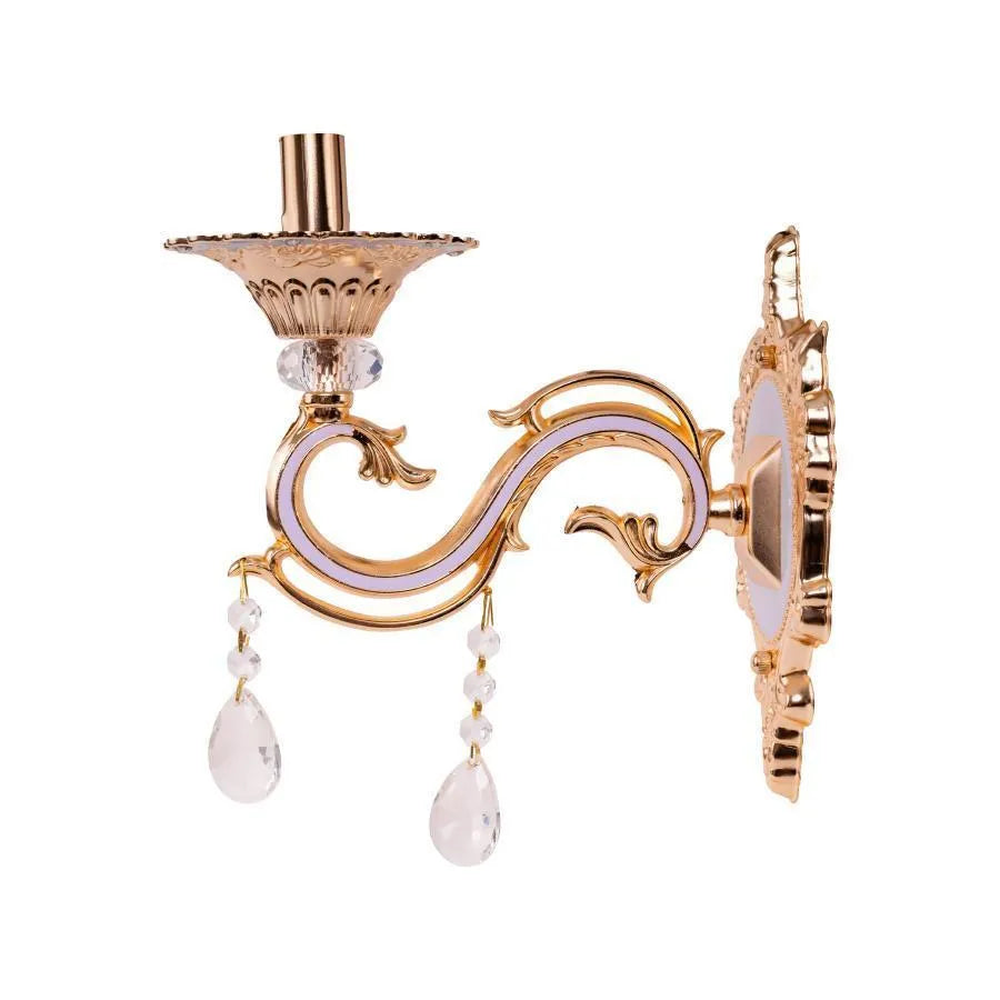 Naneste Nicholas, 1*E14, LILA so zlatom, kovom a kryštálom