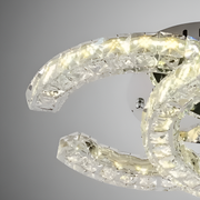 LED kryštál LULUS s diaľkovým ovládaním shia 27W SMOLNÉ SILVER