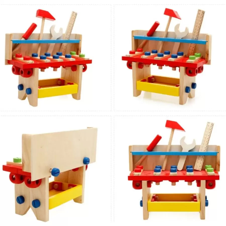 Drevené náradie pre hračky s logickými náradím skrutky