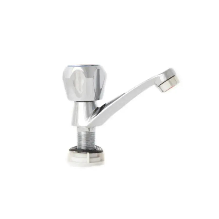 Kúpeľňová batéria s montážou na umývadlo, studená voda, jednorúčka, lesklý chróm