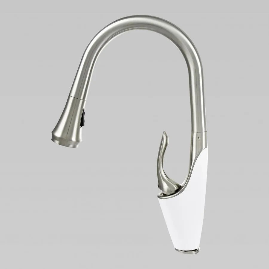 Kitchen battery with extractable shower, sanitary brass, chrome, w054