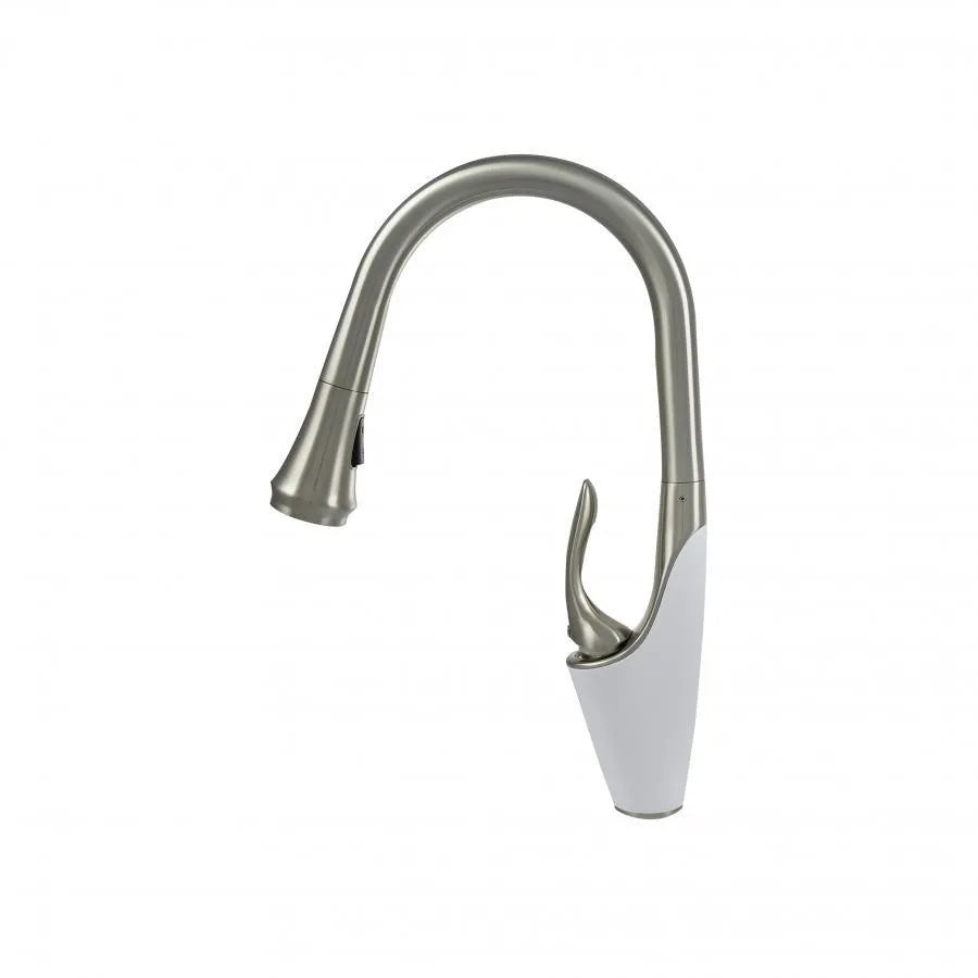 Kitchen battery with extractable shower, sanitary brass, chrome, w054