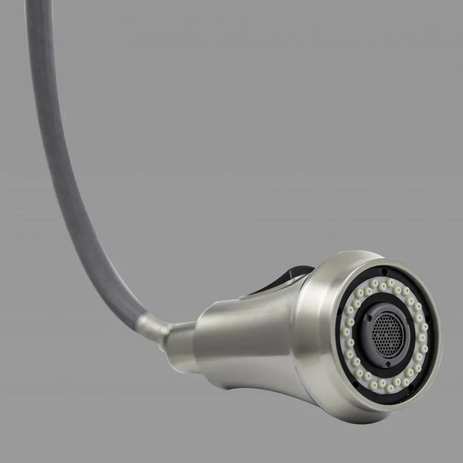 Kitchen battery with extractable shower, sanitary brass, chrome, w054