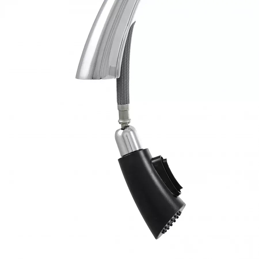 Kuchynská batéria s extrahovateľnou sprchou, sanitárnou mosadzou, chrómom, W059