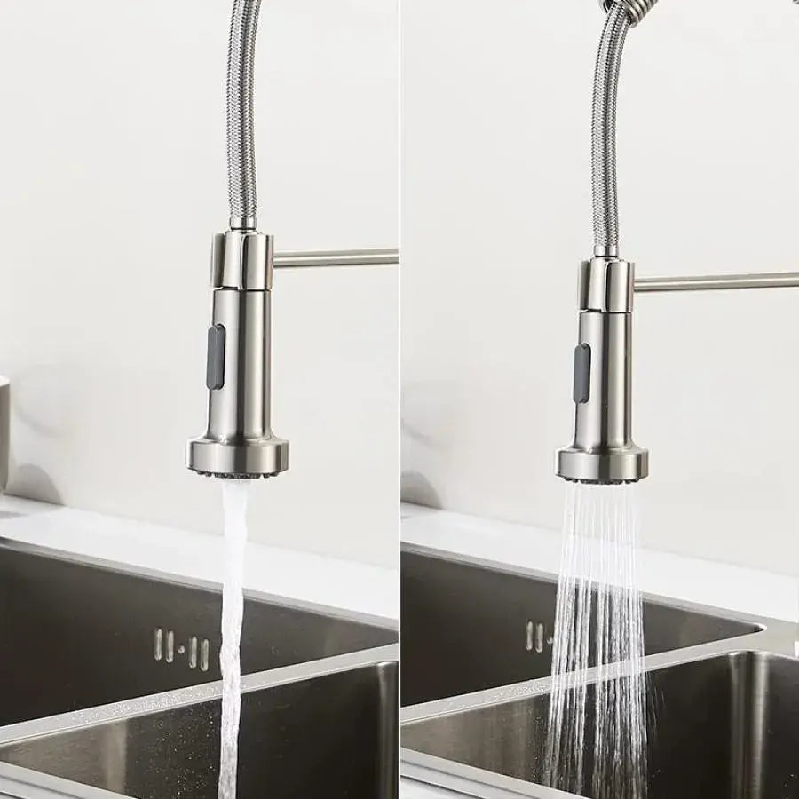 Kuchynská batéria s extrahovateľnou sprchou, nehrdzavejúcou oceľou a mosadzou, YD/101