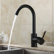 Kuchynská batéria, nehrdzavejúca oceľ UP304, čierna, HS/LY008