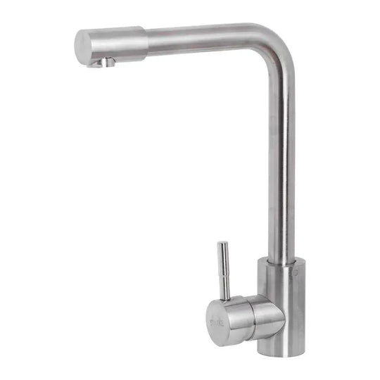 Kuchynská batéria s otočnou batériou, Jednopáková, Nerezová oceľ SUS304, Satin finish, CF003 Kuchynské batérie Predvolený názov Alessandro Design