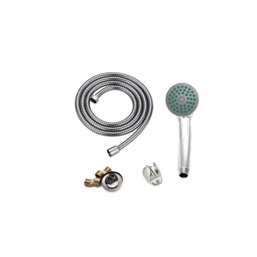 Glossy Chrome Tub Battery - Plná súprava s otočným potrubím 18 cm, patrou, hadicou a excentrickou vrátane
