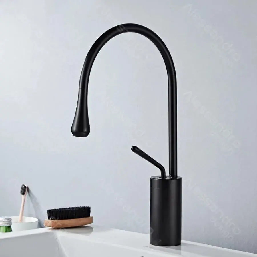 Batéria Washbasin, sanitárna mosadz, čierna, WZY/327/B