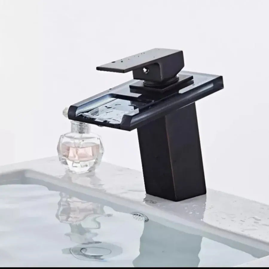 Batériu umývanie, zliatina a sklo, čierna, OD3007