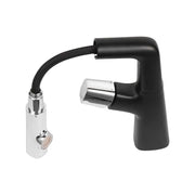 Batériový umývanie s extrahovateľnou sprchou, sanitárnou mosadzou, chrómom a čiernou farbou, mp016h/c