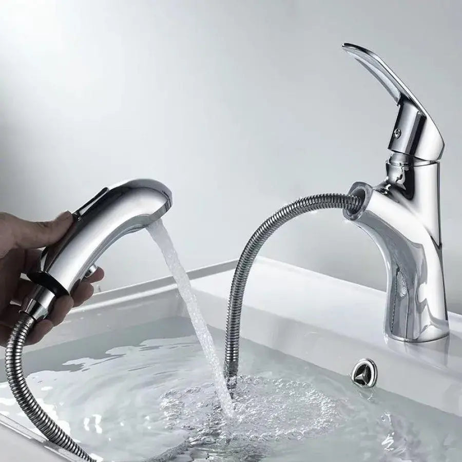 Batériový umývanie s extrahovateľnou sprchou, sanitárnou mosadzou, chrómom, OD/2030